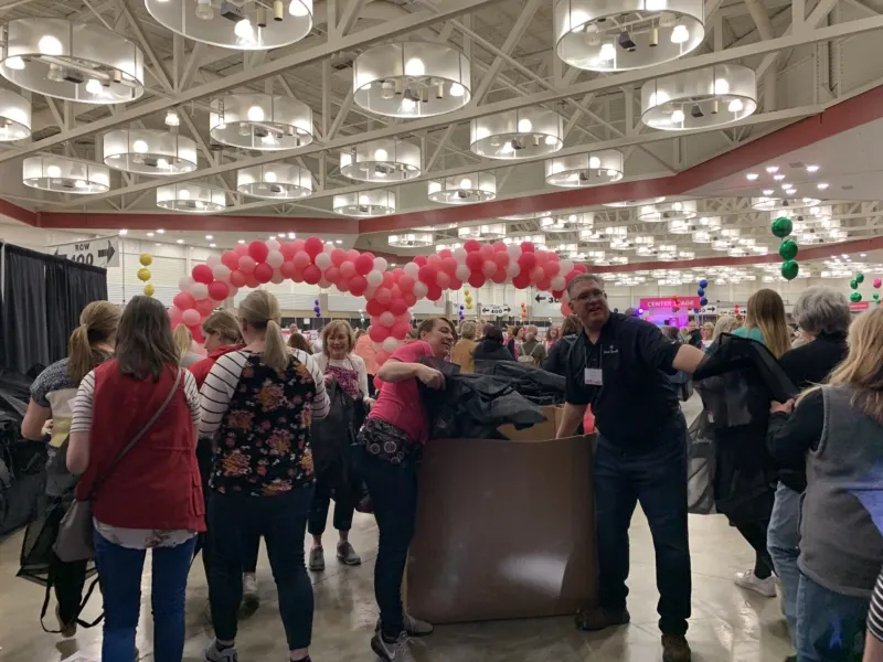 The entrance to the Vera Bradley Outlet Sale room.