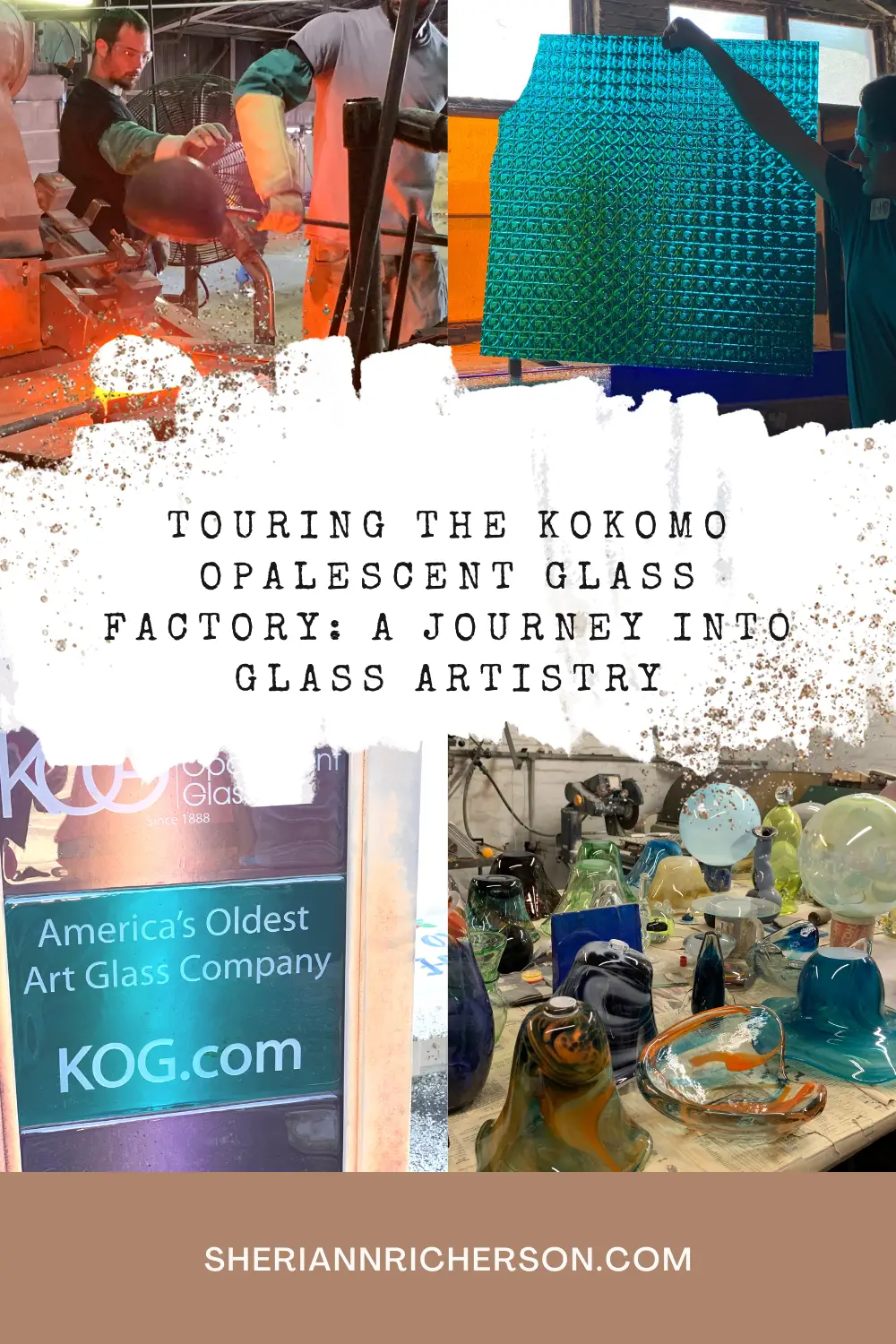 Images taken during the tour of the Kokomo Opalescent Glass Factory.