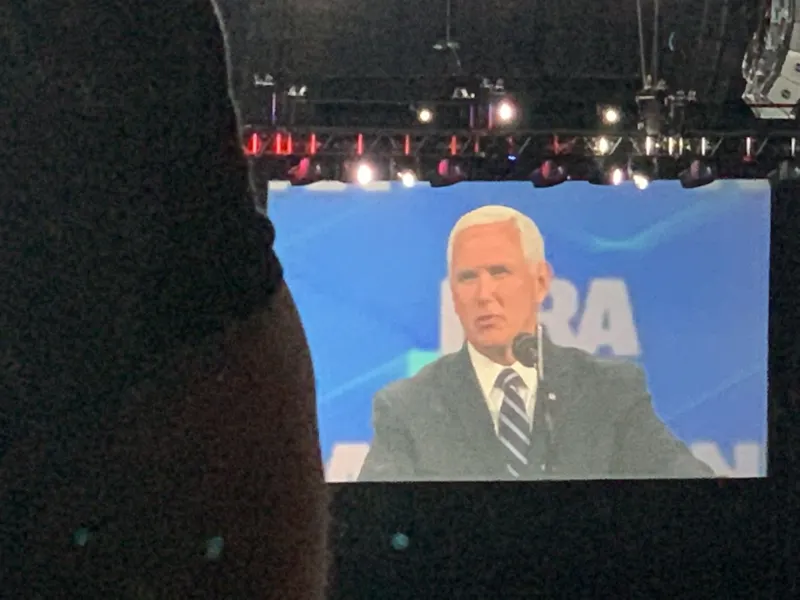 Vice-President Mike Pence speaking at the NRA-ILA Forum + Conference.