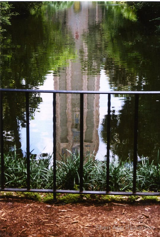 Reflections on water photographed by Sheri Ann Richerson.